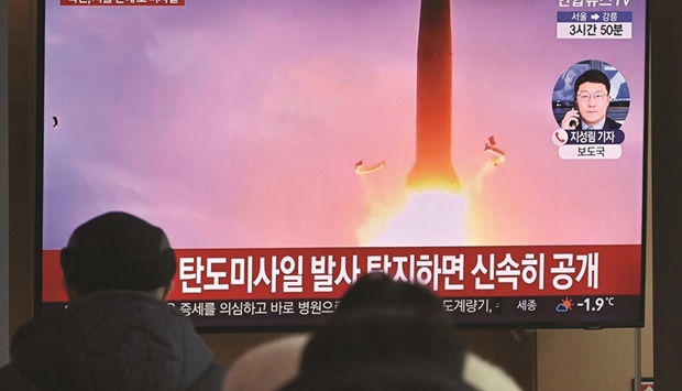 North Korea Test-fires Most Powerful Missile Since 2017 - Gulf Times