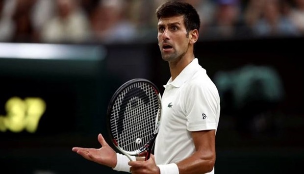 Tennis world number one Novak Djokovic 