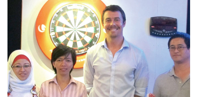  Darts is very popular with the expat community in Qatar.