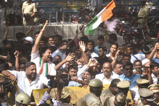 Anti-BJP Protest - Gulf Times