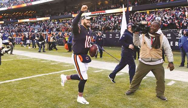 Mitchell Trubisky, Bears Clinch NFC North with Win over Aaron