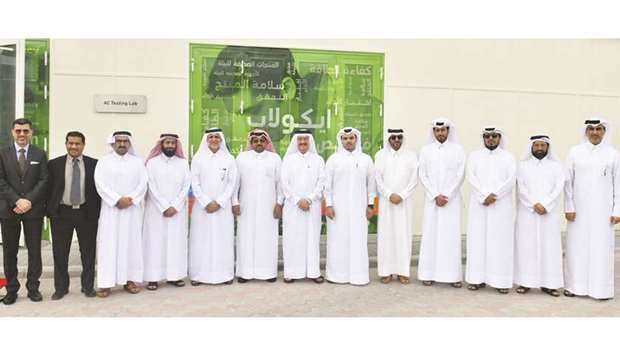 The officials pose for a picture in front of EcoLab during the opening ceremony. PICTURE: Nasar K Moideen