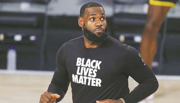 NBA star LeBron James was at the forefront of the BLM movement.