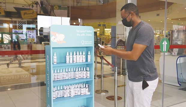 Some 1,170 cartons of hand sanitisers and face masks were distributed to several commercial complexes and malls.