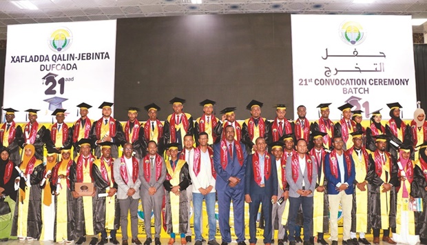 QC-sponsored students at their graduation ceremony.