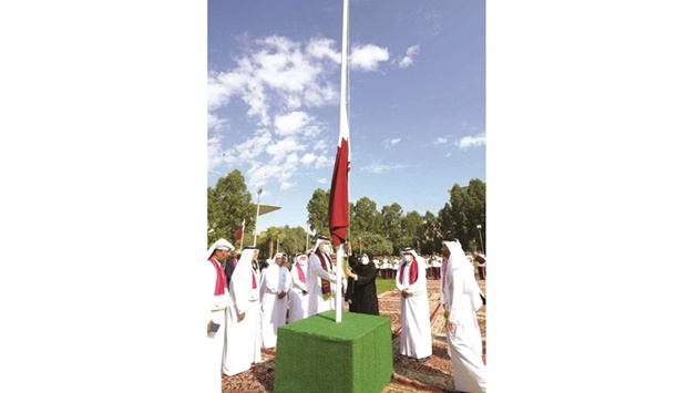 HE the Minister of Public Health Dr Hanan Mohamed al-Kuwari and several officials and employees of the health sector, participated in the flag-raising ceremony.