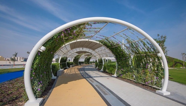 Al Gharrafa Park has the region's first air-conditioned pedestrian-jogging tracks.