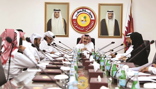 The Cultural and Information Affairs Committee of the Shura Council held a meeting at the presence of HE Speaker of the Council Hassan bin Abdullah al-Ghanim and Deputy Speaker HE Dr Hamda bint Hassan al-Sulaiti.