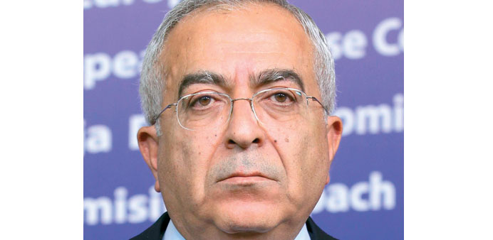 Salam Fayyad: steps down as premier.