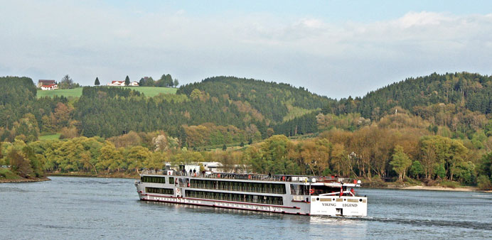DIFFERENT: The Viking Freya cruises down the Danube River. The cruises are far different from the giant ocean-going cruise ships as the smaller Viking