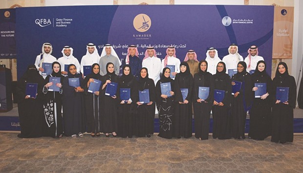 The fourth batch of graduates of QFBAu2019s Kawader programme.