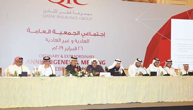 Qatar Insurance Group board outlining its strategies for expansion before shareholders.