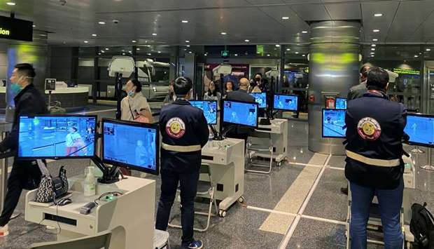 HIA thermal screening of passengers from China (file photo)