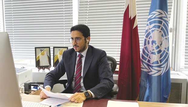 Dr Nasser bin Hamad al-Hanzab represented the Arab Group at the Unesco meeting.