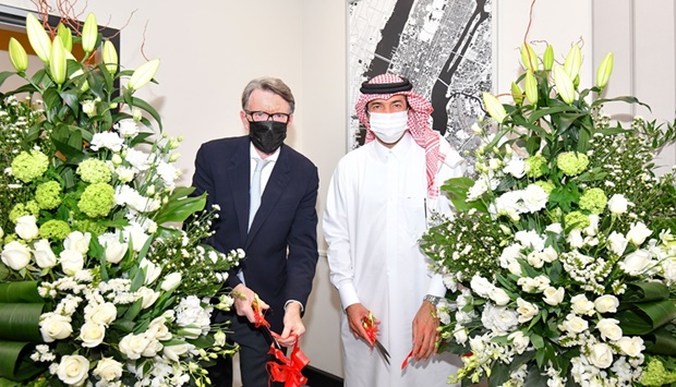 HE the Minister of State and chairman of Qatar Free Zones Authority (QFZA) Ahmad al-Sayed and Lord Mandelson, co-founder and chairman of Global Counsel, inaugurated Global Counselu2019s new office in Msheireb Downtown Doha.