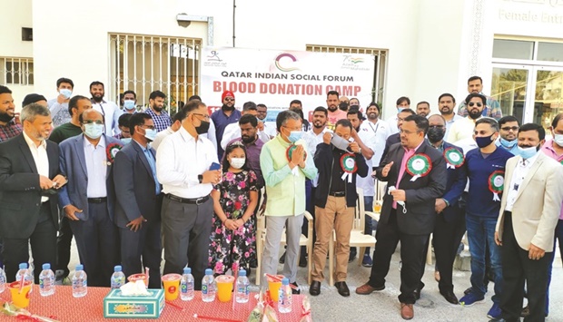 Indian ambassador Dr Deepak Mittal, the chief guest, inaugurated the event held at the Hamad Blood Donation Centre in Doha and requested all Indian community members to come forward to donate blood.