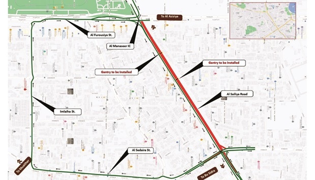 Traffic will be diverted to Umm Salal Ali from 1am-4am on February 22 and 23.