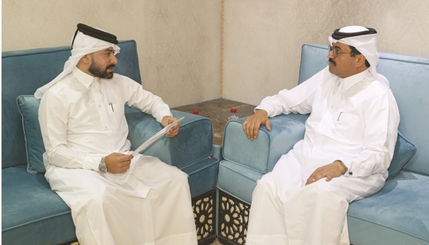 HE Dr Mohamed bin Saleh al-Sada during the interview to Qatar News Agency.