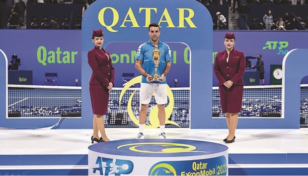 Qatar Airways and QDF congratulate Roberto Bautista Agut, for his impressive victory in the final of the annual menu2019s international tournament held at the Khalifa International Tennis and Squash Complex.