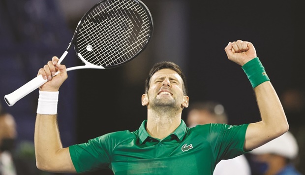 Novak Djokovic wins his first match of 2022 in Dubai