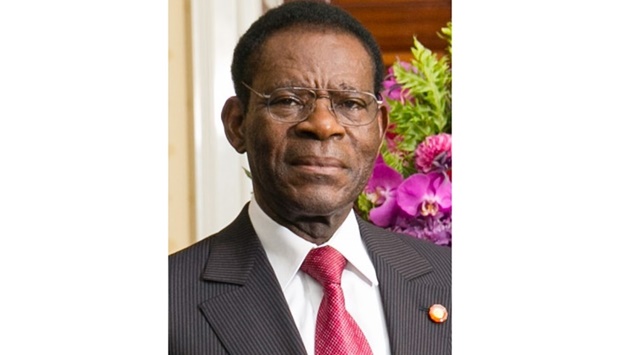 The President of the Republic of Equatorial Guinea Teodoro Obiang Nguema Mbasogo