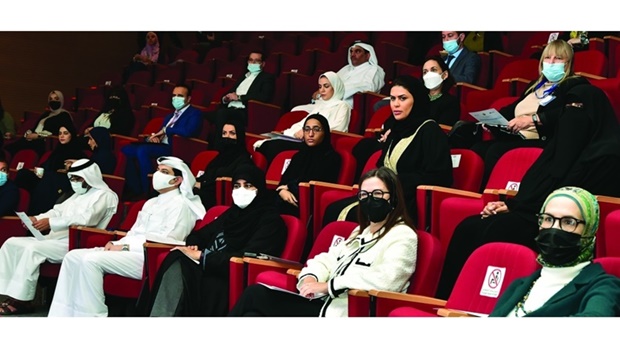 Officials and members of the audience at the event.