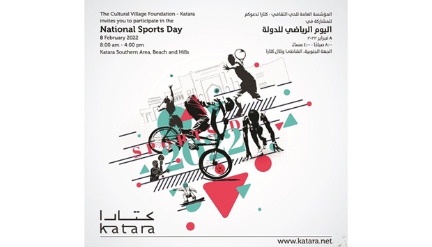 Katara, in an official press statement on Monday, said the activities will be held in co-operation with nearly 30 private and government agencies, sports federations and health institutions.