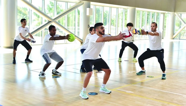 A view of activities at the Qatar University.