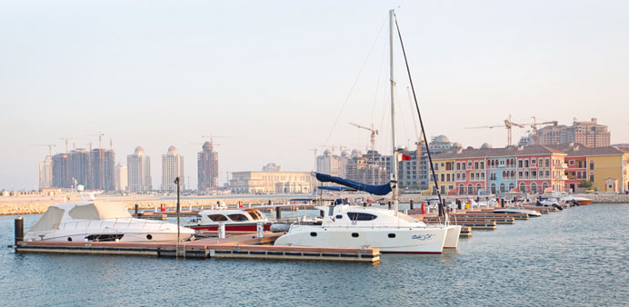 The newly opened marina is situated close to the Qanat Quartier district.