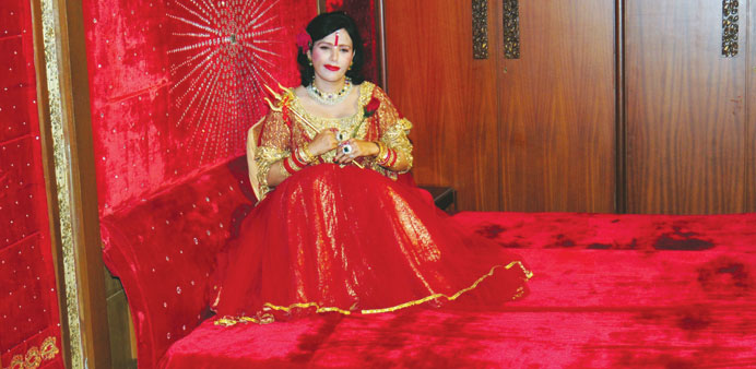  Radhe Maa during a programme in Mumbai