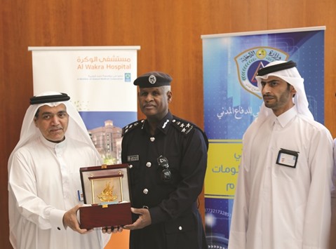 Civil Defence team visits Wakra Hospital - Gulf Times