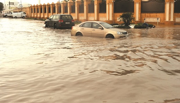 Flooding was reported from a number of places in Doha and its neighbourhood. PICTURE: Shemeer Rasheed