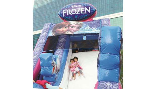 Children play during the Lagoona Mallu2019s Family Fun Day at the Piazza.