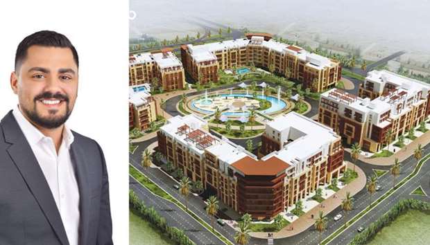 Joe Soueid. Right: Al Mirqab Residence 2 is coming up at Fox Hills.