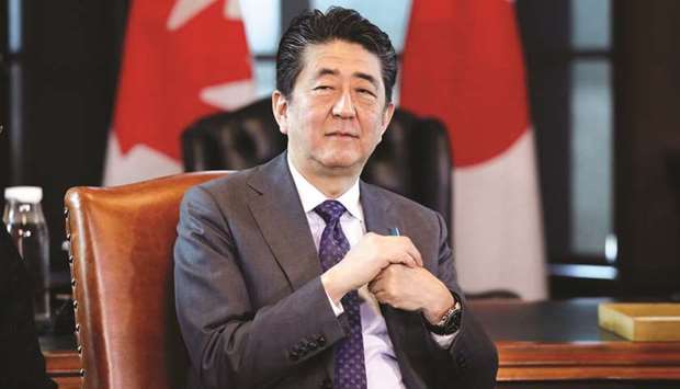 Japanese Prime Minister Shinzo Abe.