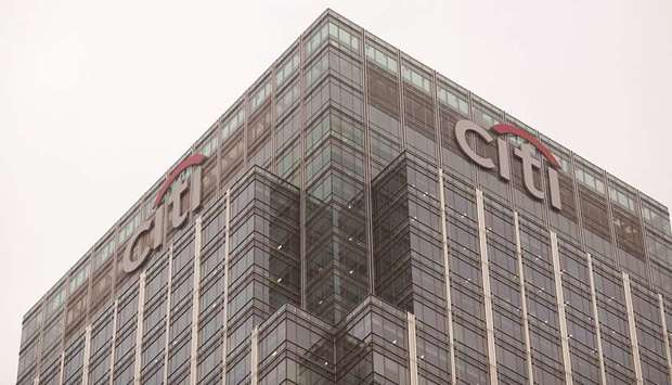 The headquarters of Citigroup in London. Citigroup joins firms including UBS Group and JPMorgan Chase & Co that have seen a jump in trading this year as the virus roils markets.