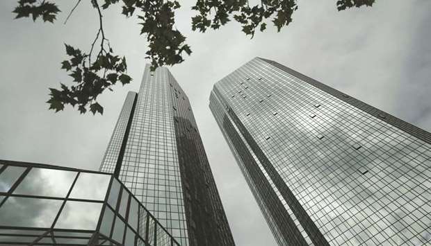 The headquarters of Deutsche Bank in Frankfurt. Deutsche Bank, which cut back its equities team in 2019, has risen in the league tables over the past few quarters and now ranks 10th globally among advisers on initial public offerings.