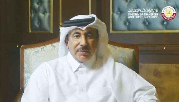 HE the Minister of Transport and Communications Jassim Seif Ahmed al-Sulaiti.rnrn