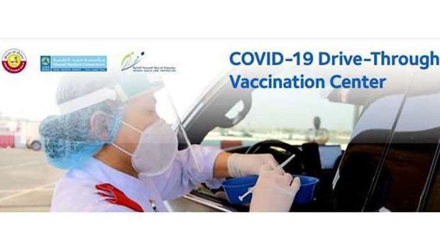 Visitors in taxi too can use drive-through vaccination facility