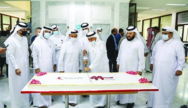 Dignitaries marking the 44th anniversary of the QRCS.