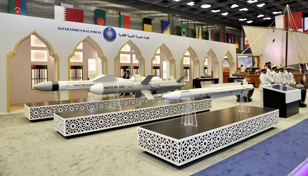 The pavilion of Qatari Amiri Naval Forces.