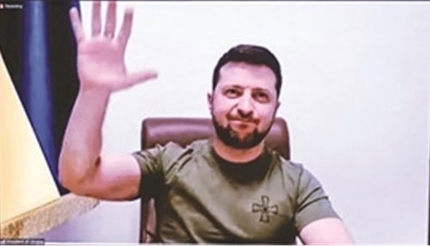 Ukrainian President Volodymyr Zelensky (Video grab)