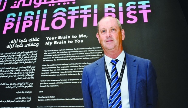 Tulley: The 'Your Brain to Me, My Brain to You' exhibition is 'a big opportunity for people to be much more open about how they feel and to seek help if they ever feel the need'.