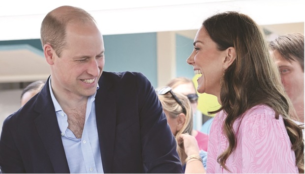 Prince William and Duchess of Cambridge Catherine during a visit to a Fish Fry u2013 a quintessentially Bahamian culinary spot on Great Abaco island. (Reuters)