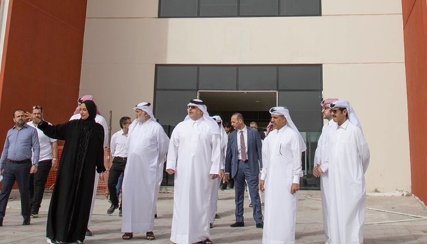 Officials during the inspection visit.