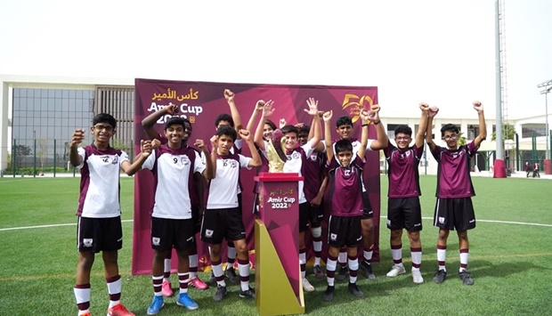 With teachers and media in attendance, students were able to experience the thrill of the prestigious 50th Amir Cup final ahead of the event, which takes place at Khalifa International Stadium on Friday 18 March.