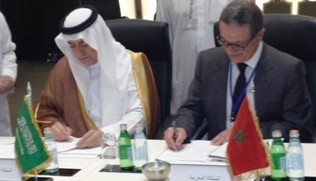 The $230 million agreement was signed in Bahrain by the Moroccan minister, Mohammed Boussaid, and Saudi Finance Minister Ibrahim bin Abdulaziz al-Assaf