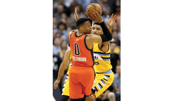 Westbrook sets triple-double record, Thunder beat Nuggets - Sports 