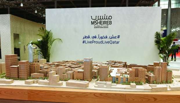 A large-scale model highlighting the entire MDD at the recently-held Cityscape Qatar 2018. PICTURE: Shaji Kayamkulam.