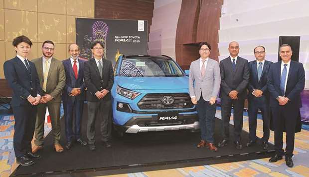 AAB and Toyota officials at the launch of the RAV4.